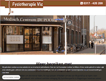 Tablet Screenshot of fysiotherapie-vis.nl